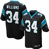 Nike Men & Women & Youth Panthers #34 Williams Black Team Color Game Jersey,baseball caps,new era cap wholesale,wholesale hats